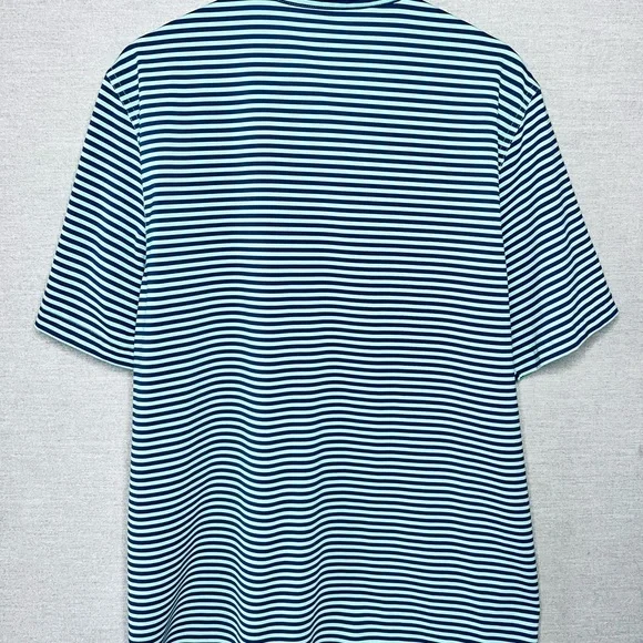 Vineyard Vines Navy/ Seafoam Striped Polo - Picture 2 of 4